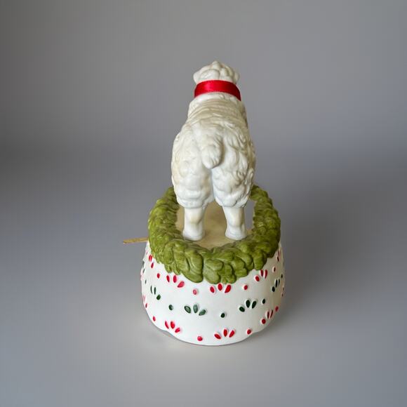 Vintage Ceramic Schmid Music Box Sheep/ Lamb. 1985. Plays Joy To The World. - Picture 4 of 5